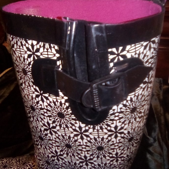 Cooelli black and white rain boots - Picture 5 of 6